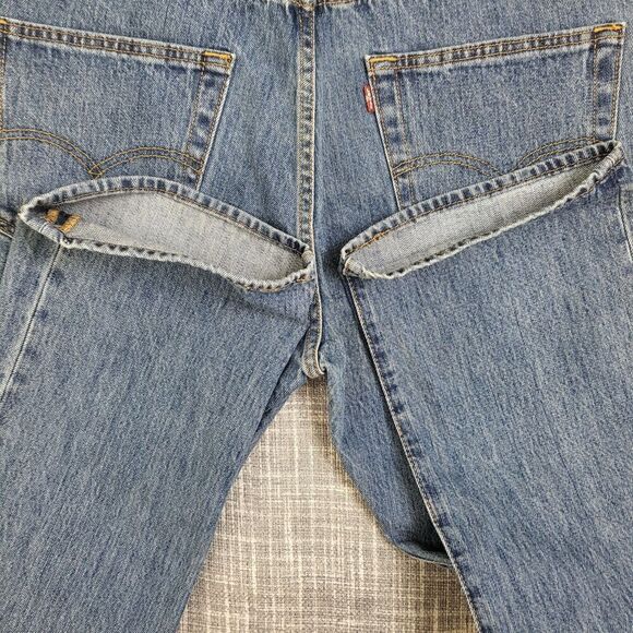 Levi's 501 Jeans Original Button Fly Straight Leg Lt-Med 38X30 (act. in pics) - Picture 12 of 15